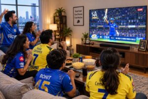 Indian IPTV USA streaming the IPL final live for a family at home